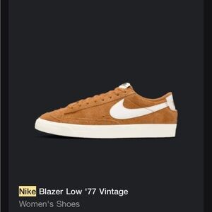 Nike Blazer Low '77 Vintage Sneakers - Tan and White